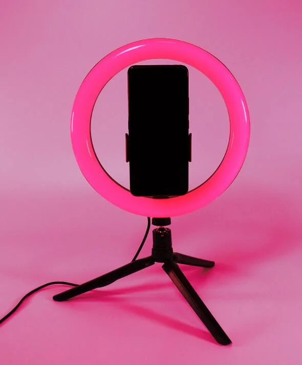 Selfie Light Ring Lights LED Circle Mini Light Rechargeable 3 Modes Makeup Fill Light Cell Phone Tablet Laptop Camera Photography Livestream Video Lighting