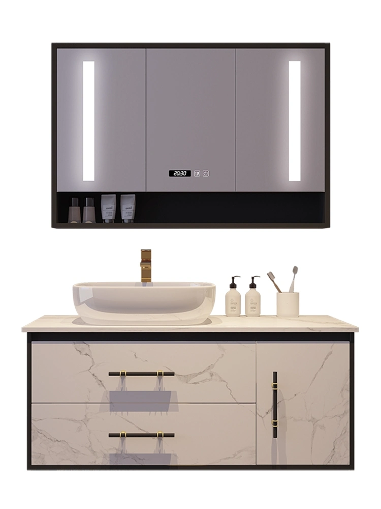 Factory Cheap Wall Mounted Aluminum Bathroom Mirror Cabinet Medicine Cabinet with Lights