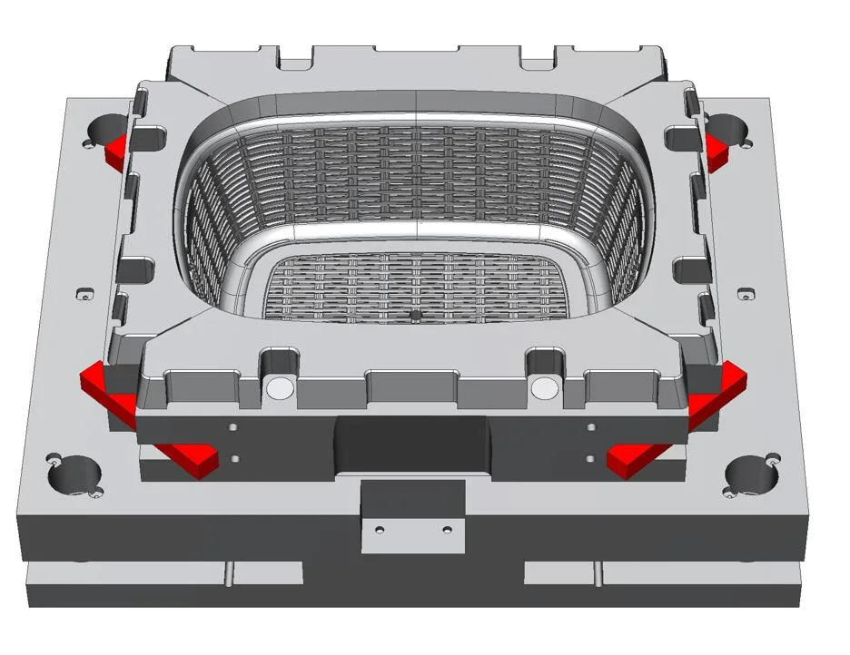 Cheaper Price Plastic New Rattan Design Basket Injection Mold Maker in China