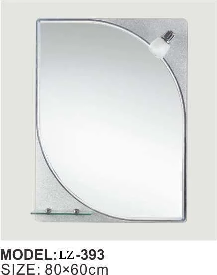 High Quality Modern Shelf Mirror with Light Cosmetic Wall Mirror Glass