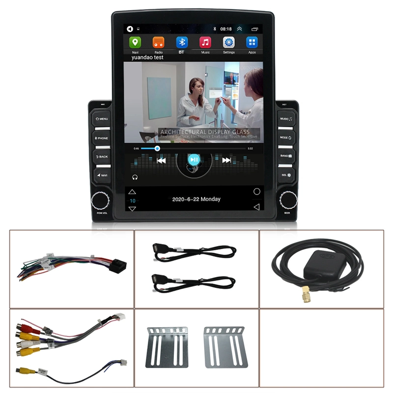 Car Android Player 9.7 Inch Car Radio IPS LCD MP5 Player Radio Bluetooth GPS Navigation WiFi FM/RDS Radio 2USB Mirror Link