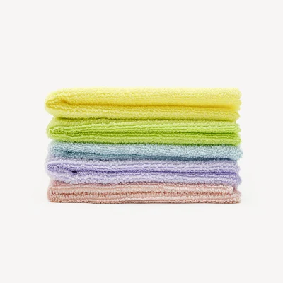 Water Absorption Terry Microfiber Cleaning Cloth Colored Household Kitchen Towel