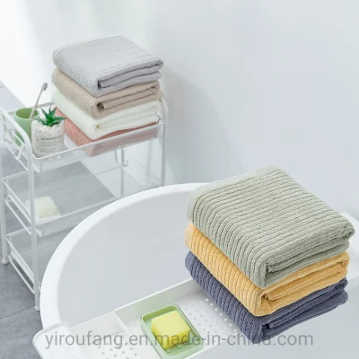 Cotton White Yarn Dyed Pool Cheap Plain 80 Polyester 20 Polyamide Custom 500GSM Microfiber Hotel Beach Bath Linen Luxury Towel