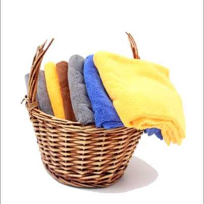 16X16 Soft Microfiber Coral Fleece Auto Car Washing Polish Towel with Scratch-Free