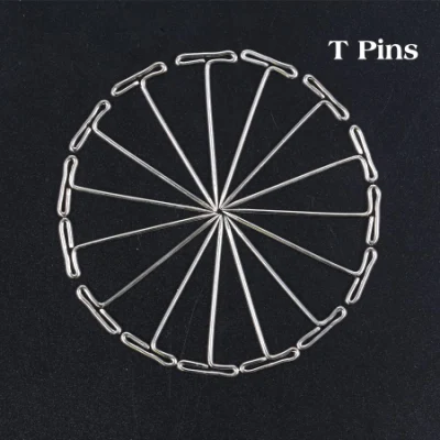 T Shape Needle Wig T Pins Needles for Wig Hold on Canvas Block Head Wig Toupee Making Hair Weaving Tools