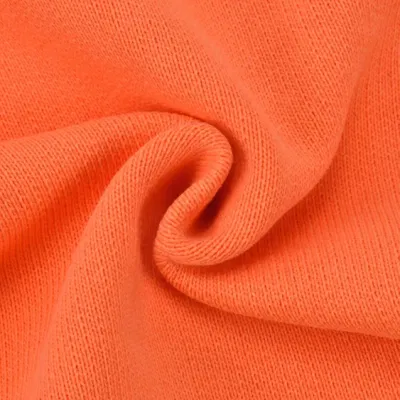 Recycle Rolyester Knit French Terry Plain Dye French Terry Fleece Hoodie Fabric 100% Cotton