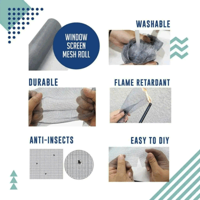 Dark Grey Fiberglass Insect Net