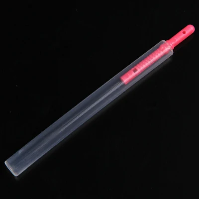 0.16X15mm Red Plastic Handle Needle with Guide Tube