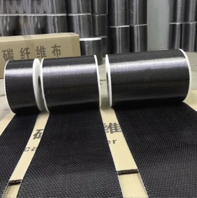 High Strength Industrial 2*2 3K 200g 210g 240g Twill or Plain Carbon Fiber Cloth Roll Carbon Fiber Fabric