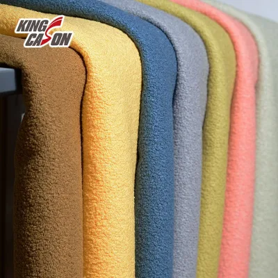 Kingcason Polyester Furniture Upholstery Textile Terry Fabric Polyester and Linen for Sofa and Chair