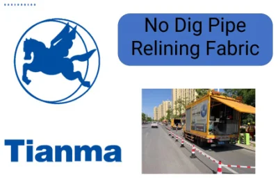No Dig Pipe Relining Fabric, Fiberglass Reparing Fabric, Woven Roving Combo Mat