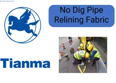 No Dig Pipe Relining Fabric, Fiberglass Reparing Fabric, Woven Roving Combo Mat