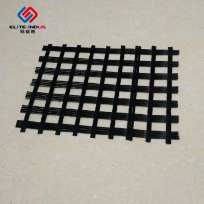 50kn Composite Geotextile Bitumen Paved Fiberglass Uniaxial Glass Fiber Geogrid
