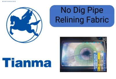 No Dig Pipe Relining Fabric, Fiberglass Reparing Fabric, Woven Roving Combo Mat