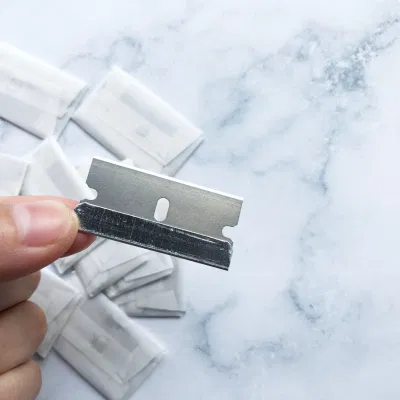 100PCS 1.5&quot; Razor Scraper Blade Glass Paint Oven Clean Carbon Steel Blade E13