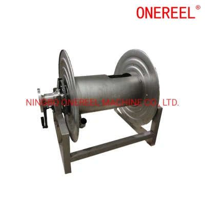 General Grease Air Hand Crank Reel 250 FT Hose Cable Reel