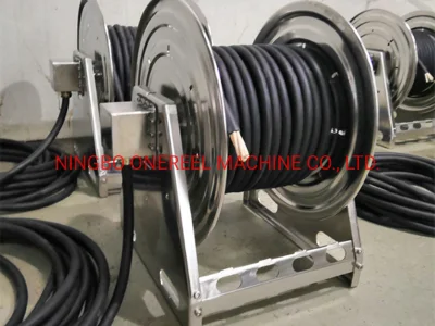 General Grease Air Hand Crank Reel 250 FT Hose Cable Reel