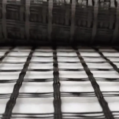Customized 100kn Self-Adhesive Asphalt Reinforced Glass Fiber Geogrid