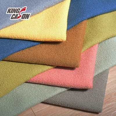 Kingcason Polyester Furniture Upholstery Textile Terry Fabric Polyester and Linen for Sofa and Chair