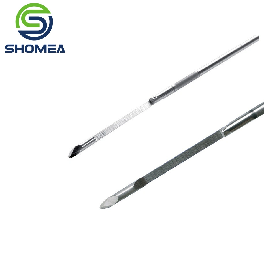 Customized 8g-29g Stainless Steel Soft Tissue Biopsy Needle with Smooth Cut Slot