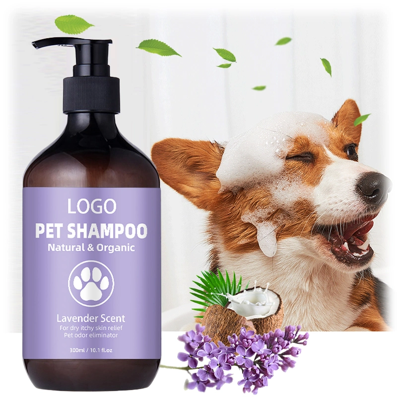 OEM Private Label Organic Pet Dry Hair Tearless Oatmeal Aloe Vera 500ml 2 in 1 Pet Shampoo &amp; Conditioner Pet Shampoo for Dog