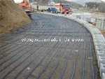 Uniaxial Polyester (PET) Geogrid PVC Coated for Retaining Wall Reinforcement Slope Protection