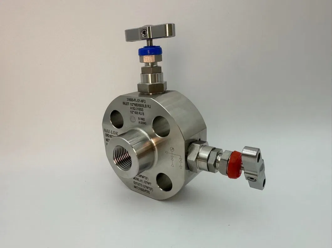 Stainless Steel 1500lb Class Pipeline Instrumentation Valves Instrument Monoflanges Manifolds Valve Dbb Double Block and Bleed Isolate Valve