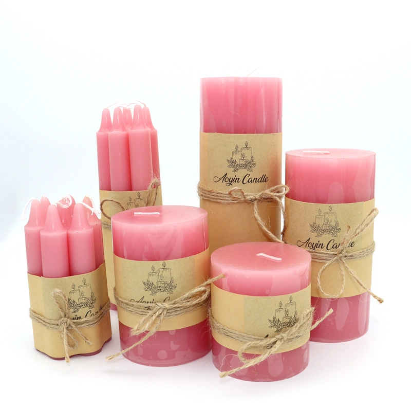 Mini Pillar Tearless Smokeless Candles Wedding Gift Candle