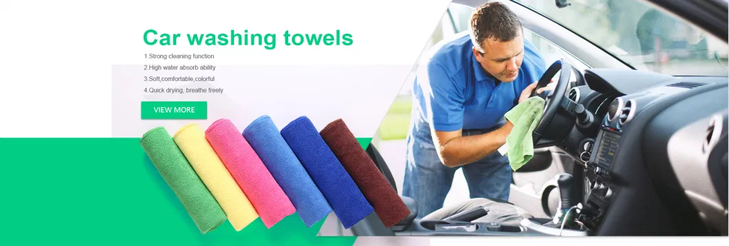 Super Absorbent Multipurpose Cleaning Drying 40X40cm 300GSM Warp Knitting Microfiber Towel with Overlocking Stitching