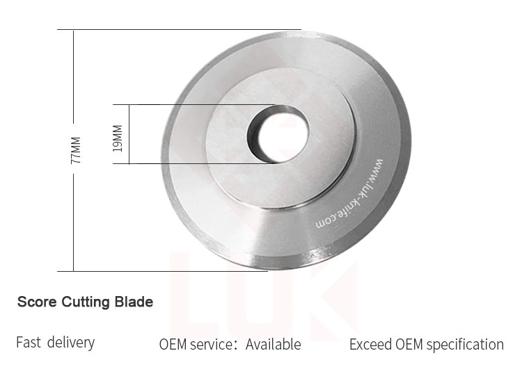 Factory Price Od 77mm Crush Cutter Pneumatic Round Knife Air Score Crush Cutter Blades Machine Knives