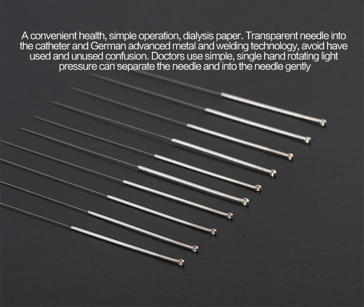 Tianxie Supplier Different Sizes 100PCS/Box Disposable Silver Handle Wholesale Acupuncture Dry Needle with Guide Tube