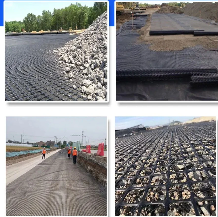 Concrete Road Reinforcement Basalt Fiber Mesh Geogrid to Prevent The Crack