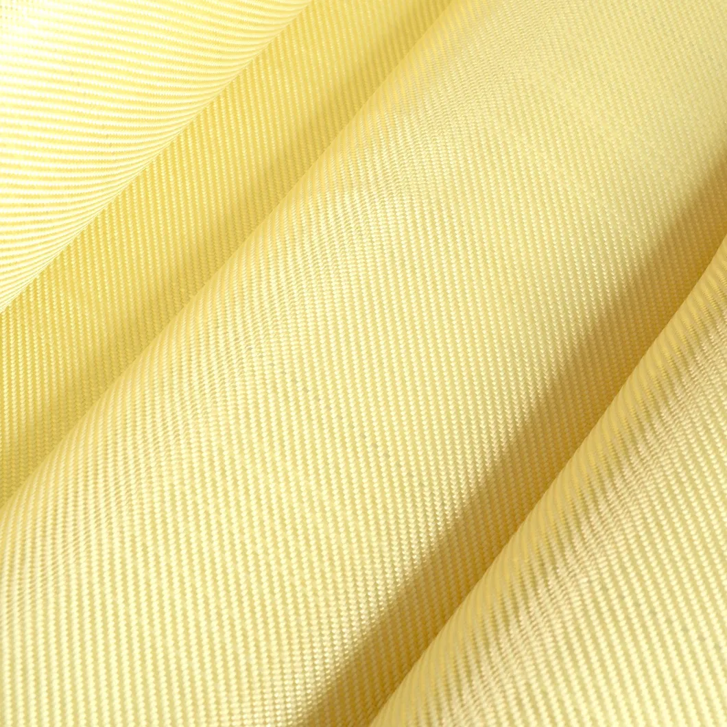 Yellow 1000d Plain Woven Aramid Kavler Fiber Fabric for Industrial Use Cut Resistance Fabric