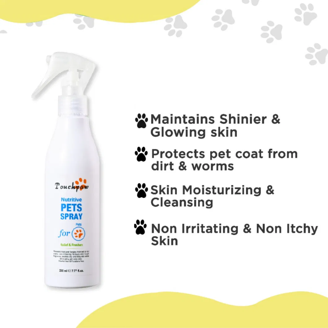 Touchpaw Professional Pet Care Sensitive Skin Pets Shampoo Tearless Formula Dog Care