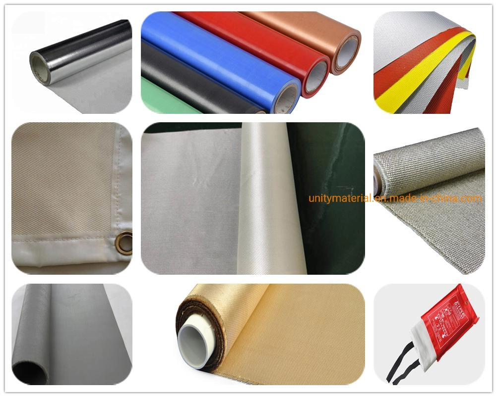 Fireproof Insulation Fiberglass Fabric Fiber Glass Fire Blanket for Roll 1m X 50m