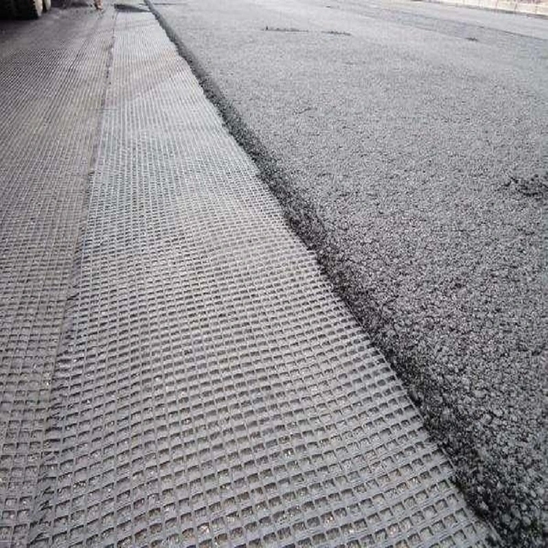 Polyester Bidirectional Geogrid Reinforcement Price Customization Black Road Construction Reinforcement Materials