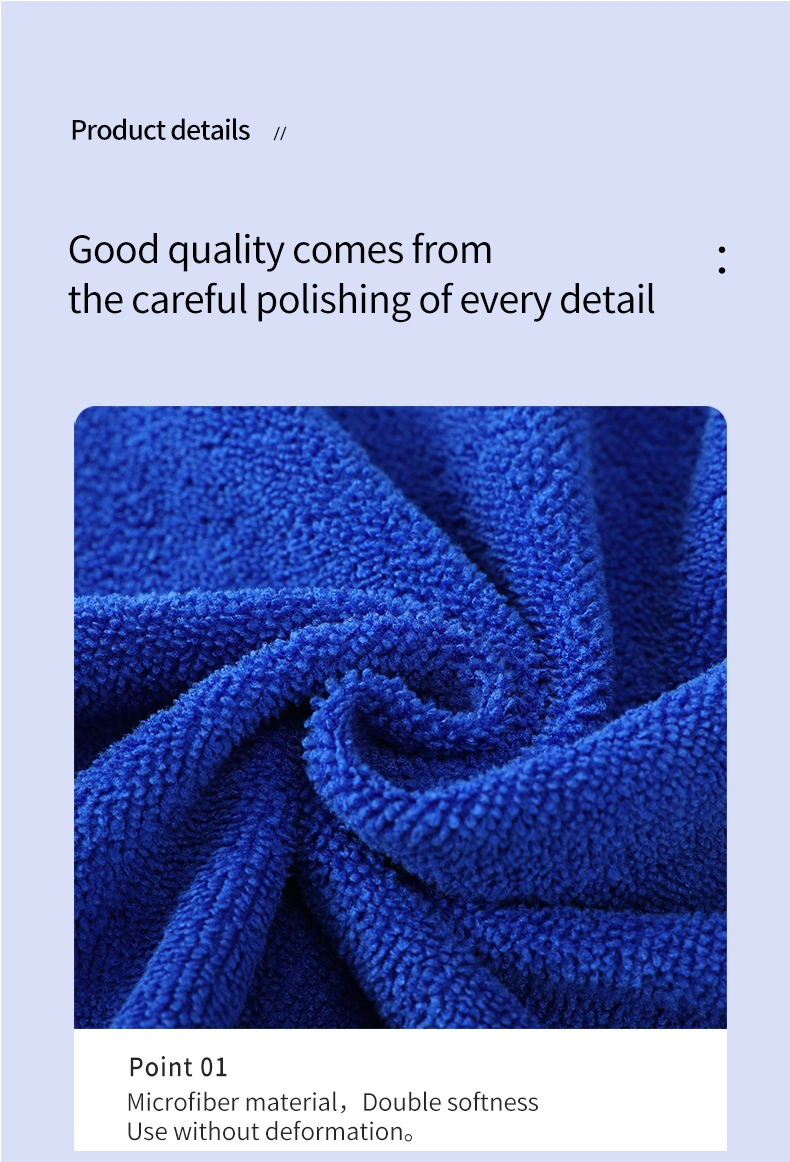 Warp Knitting Microfiber Wax Towel Car Wash Towel