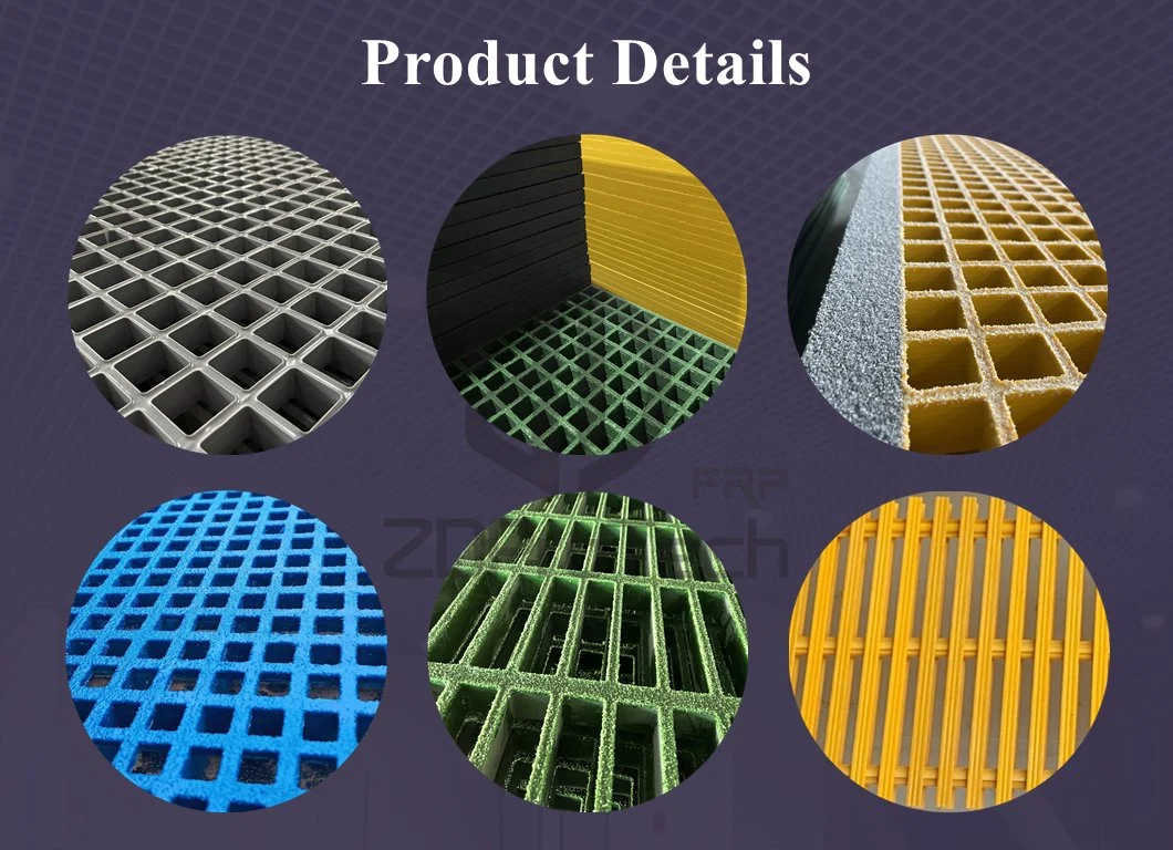 2023 Annual Best Seller FRP Grating Fiberglass Grates GRP Grille for Gardening