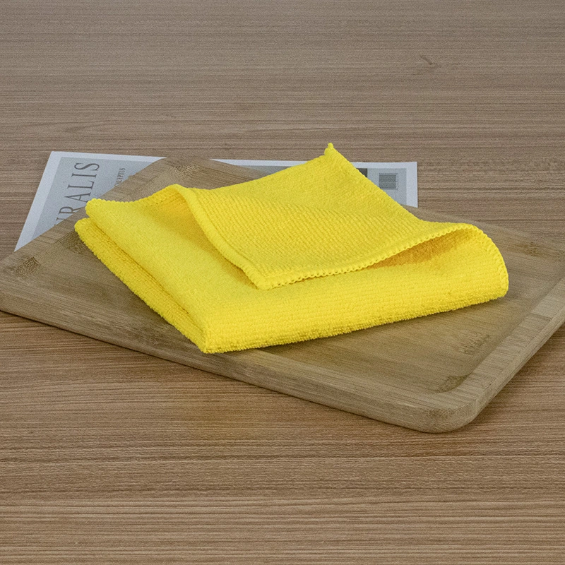 Water Absorption Terry Microfiber Cleaning Cloth Colored Household Kitchen Towel