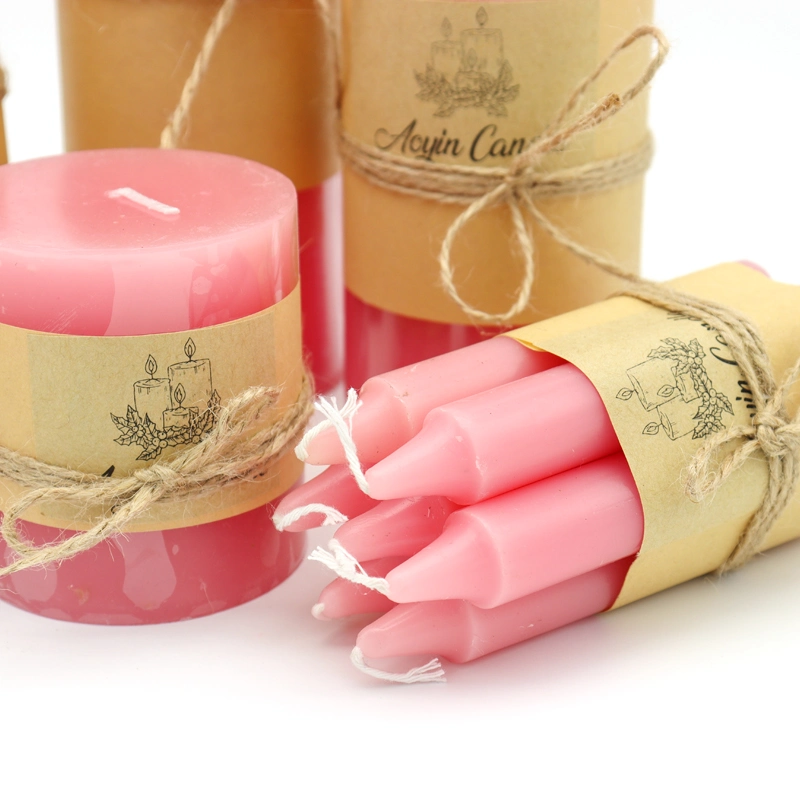 Mini Pillar Tearless Smokeless Candles Wedding Gift Candle