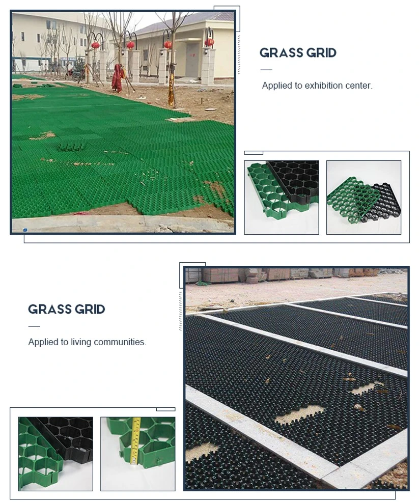 HDPE Plastic Grass Lawn Grid Grass Pavers Paving Grids Grass Protection Mats