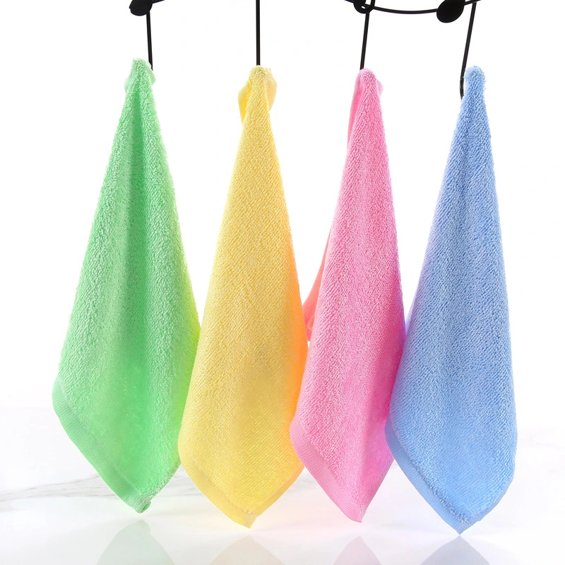 Water Absorption Terry Microfiber Cleaning Cloth Colored Household Kitchen Towel