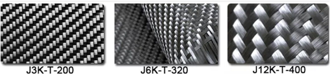 High Strength Industrial 2*2 3K 200g 210g 240g Twill or Plain Carbon Fiber Cloth Roll Carbon Fiber Fabric