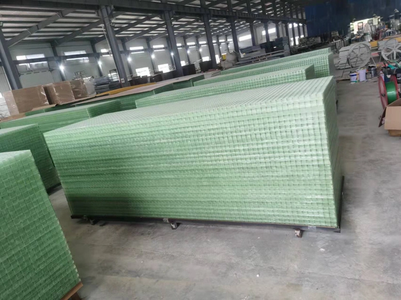 Glass Fiber Reinforced Plastic Perforation Chemical Resistant FRP Fiberglass Grille 1220X3660mm