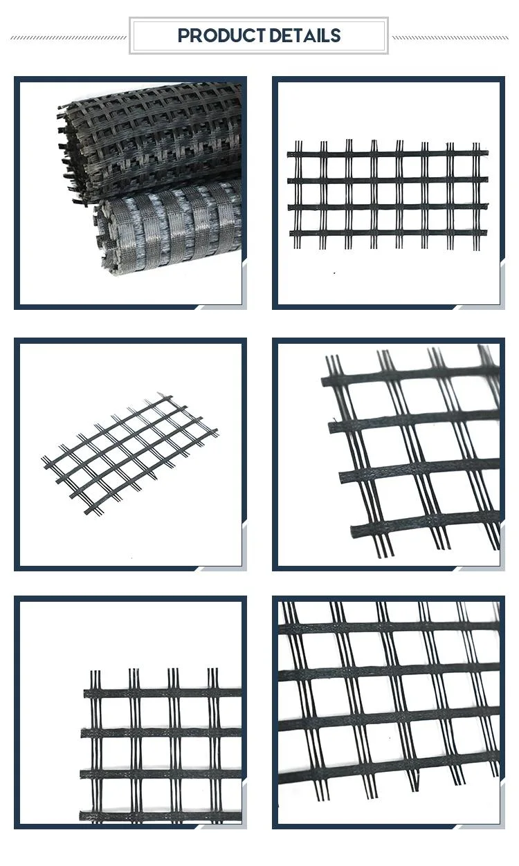 Asphalt Pavement Reinforcement Fiberglass Geogrid Road Construction Material