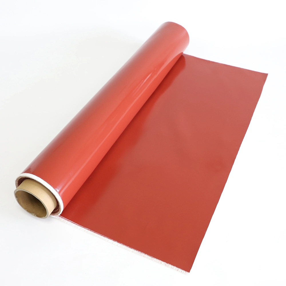 Heat Resistance Silicone Rubber Glass Fiber Cloth Fabric for Thermal Insulation