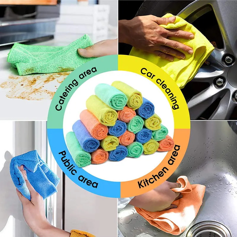 Microfiber Warp Multifunctional Cleaning Daily Household Kitchen Wipe Towel