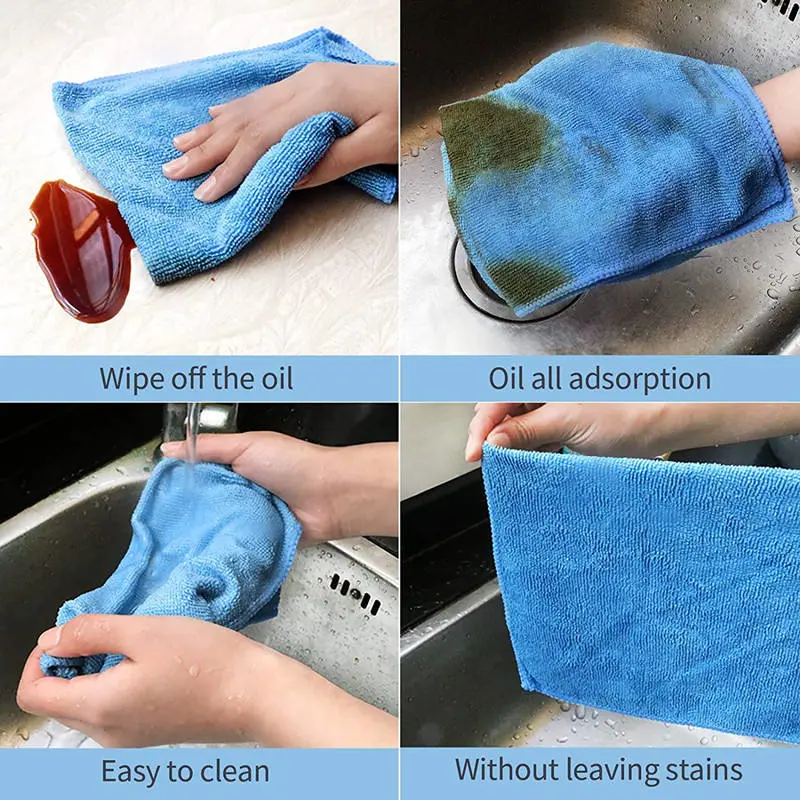 Microfiber Warp Multifunctional Cleaning Daily Household Kitchen Wipe Towel