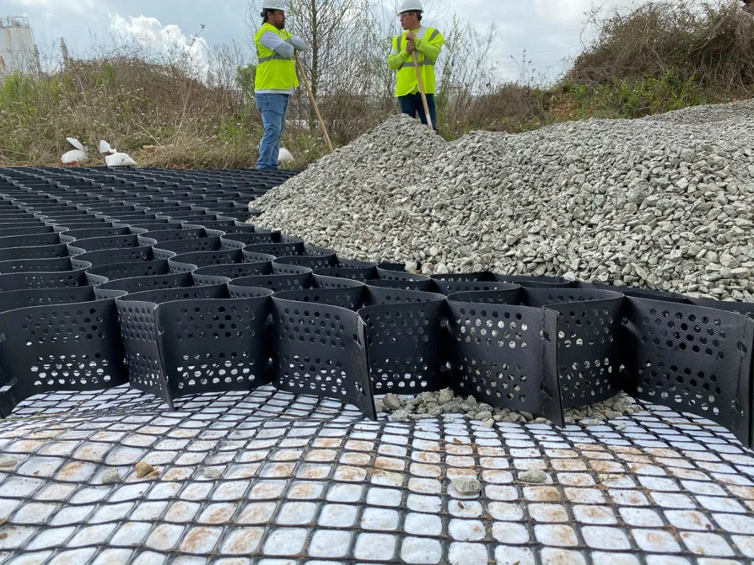 30kn PP Plastic Biaxial Geogrid for Road Construction