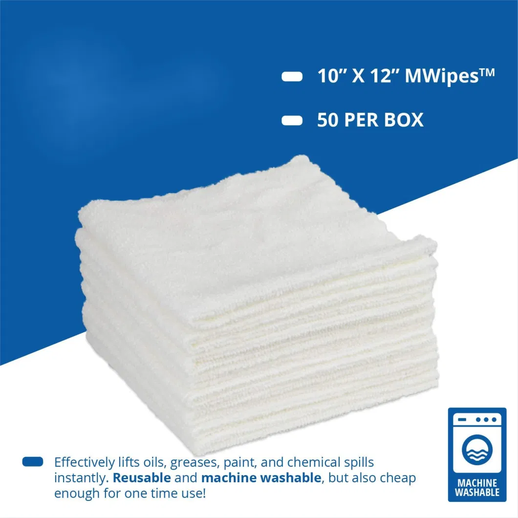 Dust Disposable Reusable Wipes Microfiber Rags Cleaning-Edgeless Terry Towels
